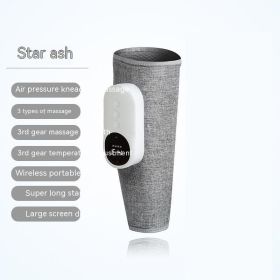 Automatic Heating Kneading Leg Massage Machine (Option: Single Leg Gray-English Manual)