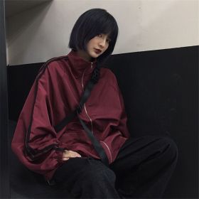 Women's Casual Sports Sun Protection Clothing (Option: Burgundy-XL)